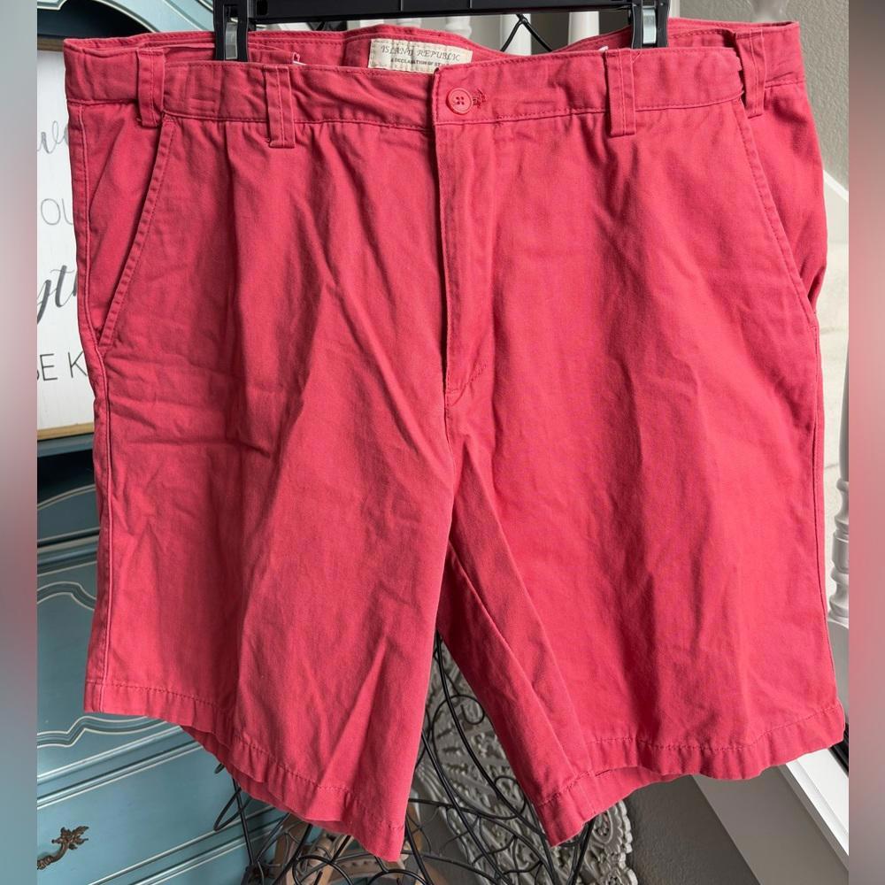 Island Republic 100% cotton elastic waist pockets Redish Orangeish size 42